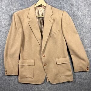 Vintage J.G. Hook‎ Tan Camel Hair Blend Coat XL